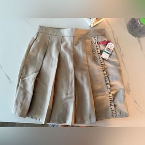 Nautica Uniform Pleated Skirt with Button Detail